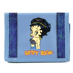 Peněženka BETTY BOOP  modrá s čepicí 