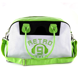 Cestovní taška TARGET Fashion Retro style, zeleno-bílá