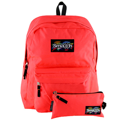 Studentský batoh SMASH včetně penálu/neonově růžový 