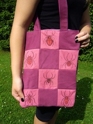 Plátěná taška Pink Spider