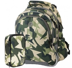 Školní batoh ULITAA Army 2dílný set, 24 l