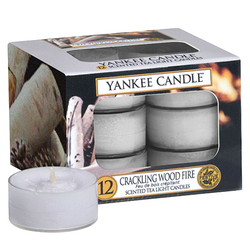 Svíčky čajové YANKEE CANDLE Praskající oheň, 12 ks