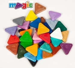 Voskovka trojboká PRIMO Magic Triangle metalická - různé barvy