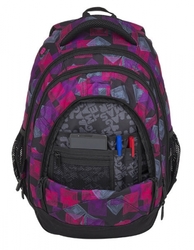 Studentský batoh BAGMASTER ENERGY 8 H black/pink/violet - POŠTOVNÉ ZDARMA