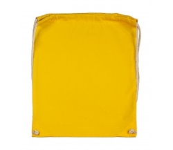 Batoh bavlněný, 140 g/m2, 37x48 cm, žlutý