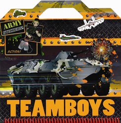 Omalovánky TEAMBOYS Army Stickers! + samolepky