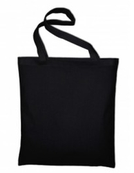 Bavlněná nákupní taška na malování 38x42 cm černá (black)