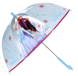 Deštník Disney Frozen, Ledové Království průhledný/modrá rukojeť