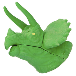 Gumovací pryž DINO WORLD Zelený Triceratops, 3D puzzle
