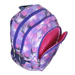 Studentský batoh TARGET Růžovo-fialový se vzorem