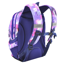 Studentský batoh TARGET Růžovo-fialový se vzorem