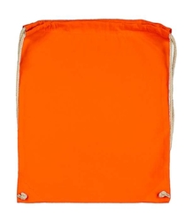 Batoh bavlněný, 140 g/m2, 37x48 cm, oranžový (Tangerine)