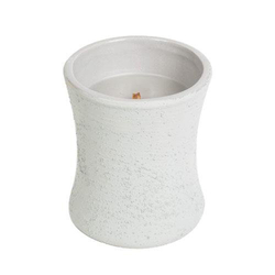 Svíčka keramická oválná váza WoodWick Kouř z cedrového dřeva, 133,2g 