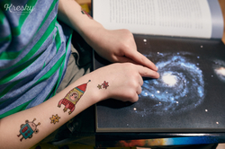 Dočasné tetování KRESKY - Vesmír
