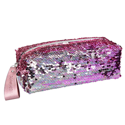 Kosmetická taška Top Model růžová s měnícími flitry