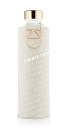 EQUA Mismatch Choose Yourself 750 ml, skleněná láhev s koženým obalem