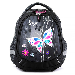 Školní batoh TARGET černý s motýly