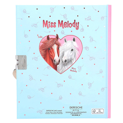 Deníček, zápisník se zámkem Miss Melody barva růžová