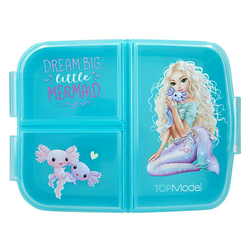 Svačinový box TOP MODEL Mořská panna a axolotl, tři sekce