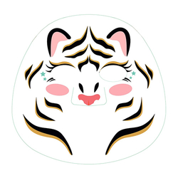 Obličejová maska Top Model tygr, růžová