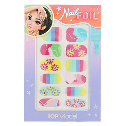 Sada fólií na nehty Top Model, Janet, barevné 12 kusů + pilníček