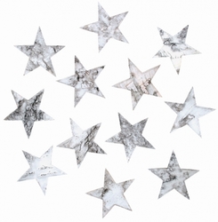 Hvězdičky z březové kůry 5,5 cm, 12 ks