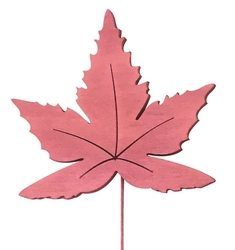 Dřevěný list 10 cm + drátek 