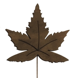 Dřevěný list 10 cm + drátek 