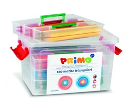 Pastelky trojboké PRIMO Jumbo 120ks PP box