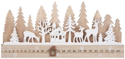 Adventní kalendář panorama les 40 x 18 cm
