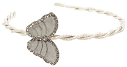 Čelenka s motýlem a perličkami