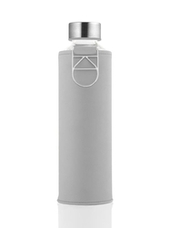 EQUA Mismatch Grey Dove 750 ml, skleněná láhev s koženým obalem