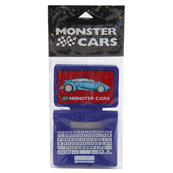 Gumovací pryž Monster Cars modrá