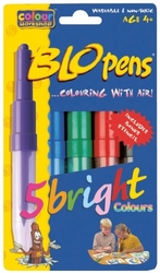 Foukací fixy na papír BLO pens, jasné barvy - 5 ks
