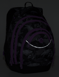 Studentský batoh BAGMASTER ENERGY 9 A violet/gray/black - POŠTOVNÉ ZDARMA