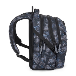 Studentský batoh BAGMASTER BAG 24 A - šedý s modrými prvky, 30 l - POŠTOVNÉ ZDARMA