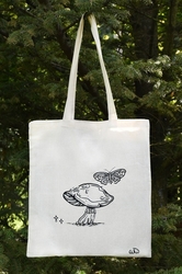 Plátěná taška Art_by_Aki Mushroom II.