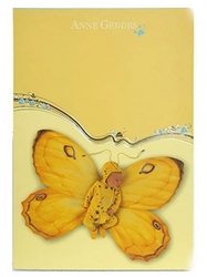 Sešit A4 čtverečky Anne Geddes motýl žlutý