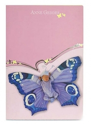 Sešit A4 čtverečky Anne Geddes motýl fialový