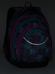 Studentský batoh BAGMASTER ENERGY 9 A violet/gray/black - POŠTOVNÉ ZDARMA - kopie