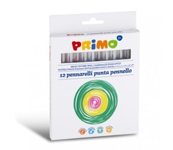 Fixy PRIMO, štetečkový hrot, 12ks, papírový obal