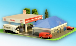 Vystřihovánka Benzinová stanice Lukoil 