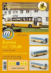 Vystřihovánka dálkového autobusu Karosa LC 735.00