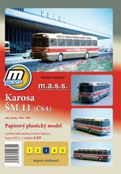 Vystřihovánka autobusu Karosa ŠM 11 (ČSA)