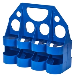 Nosič plastový na 8 lahví modrý