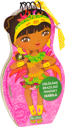 Omalovánky a samolepky Oblékáme brazilské panenky - ISABELA