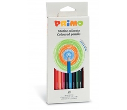Pastelky barevné PRIMO, tuha 2,9mm, 12 ks