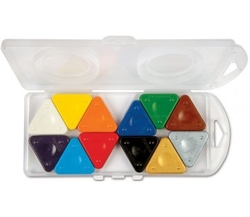 Voskové pastelky MAGIC PRIMO, 10ks základních barev +zlatá, stříbrná, PP box
