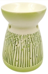Aromalampa porcelánová se zeleným dekorem 11 cm 